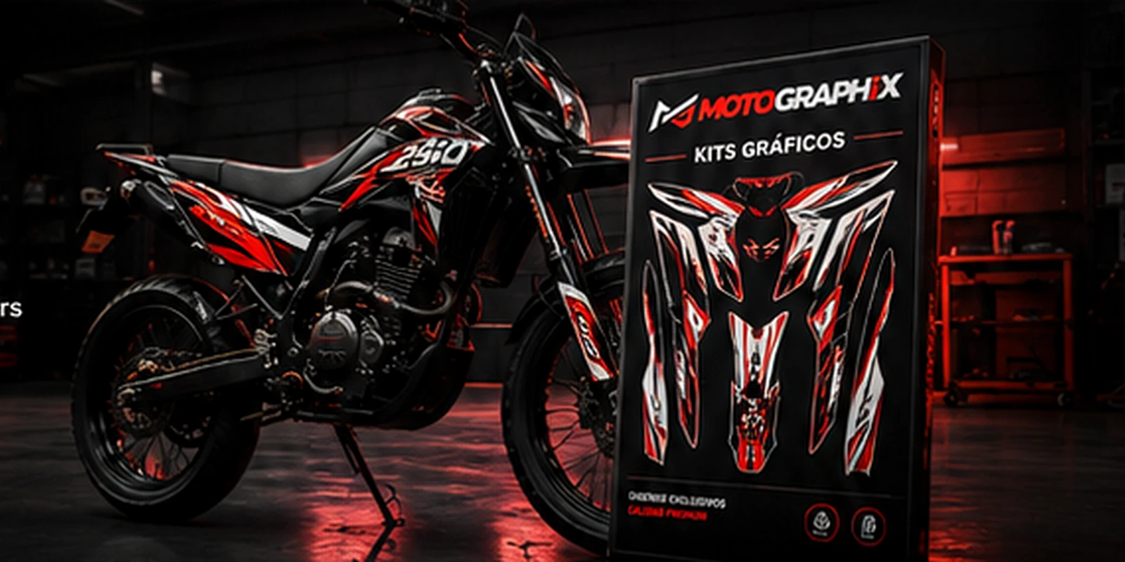 Moto personalizada con gráficos MotoGraphix