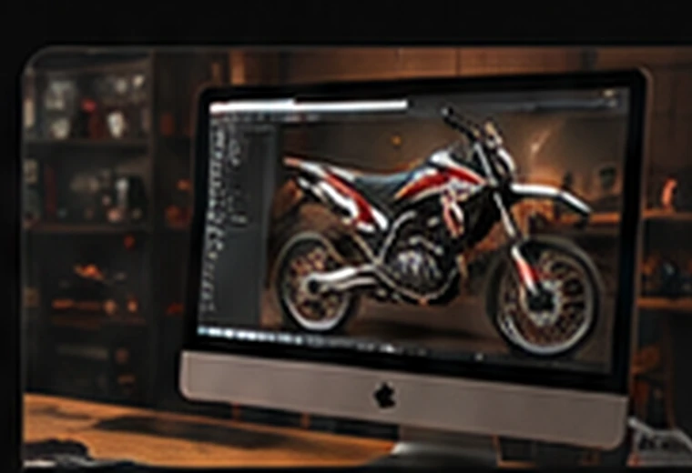 Diseño digital personalizado para motocicleta