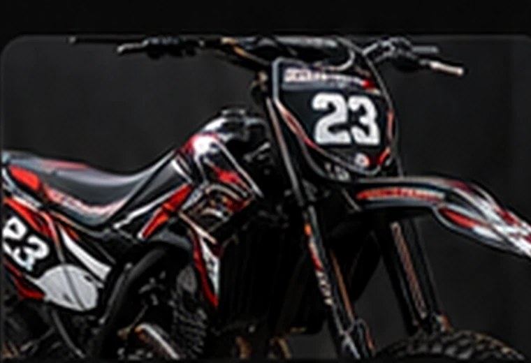 Kit gráfico personalizado para motocicleta