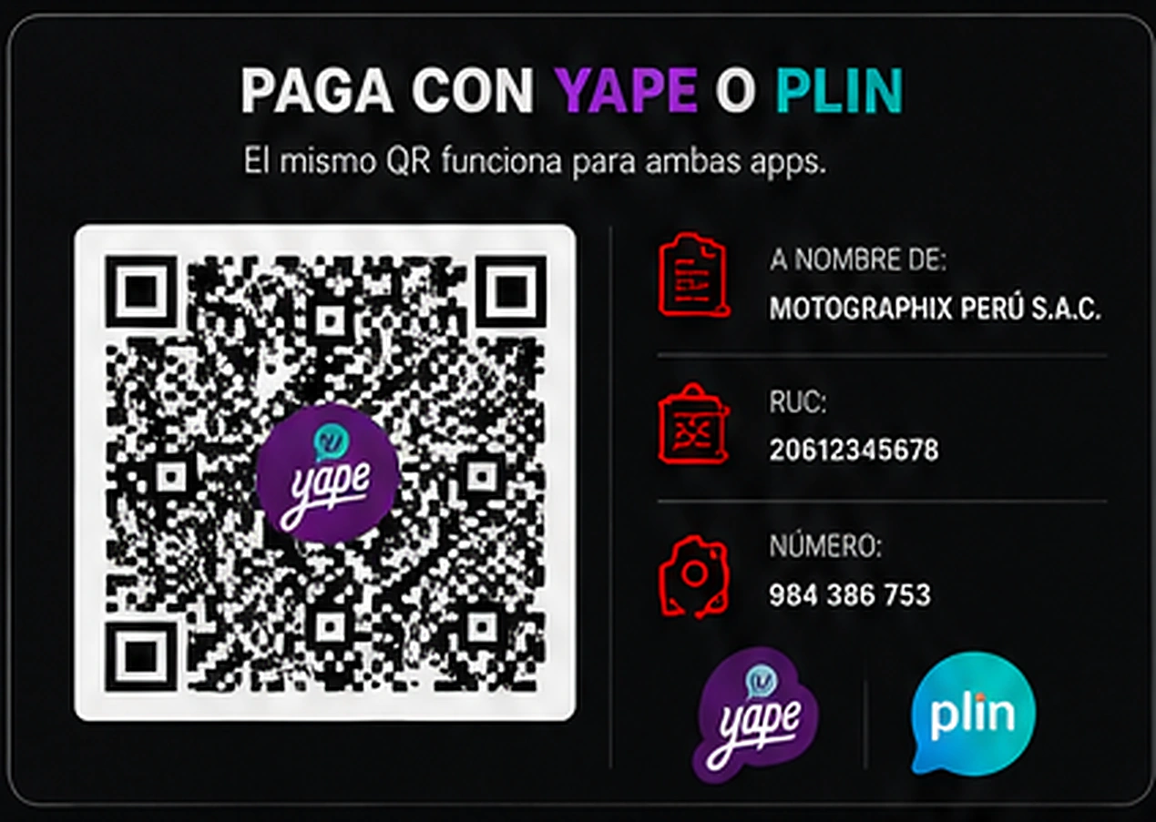 Ejemplo visual de pago con Yape o Plin