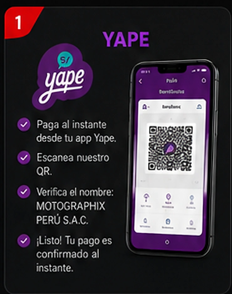 Paso 1: pago mediante Yape
