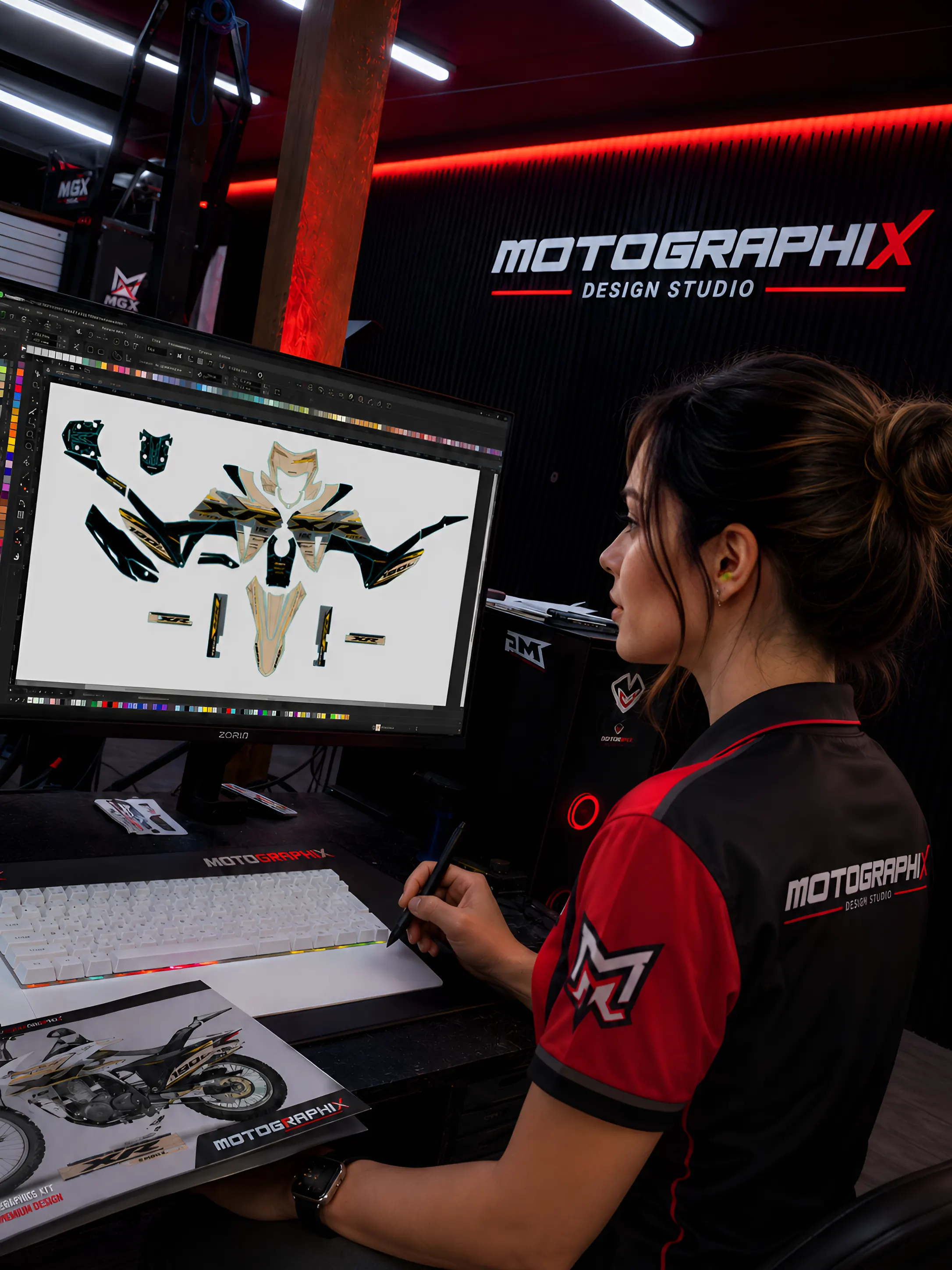 Gráficos personalizados para motos